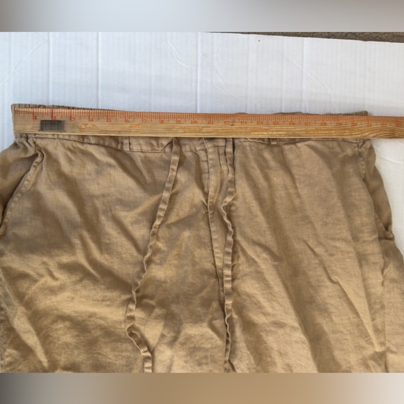 Westport Black Southport Linen drawcord pants 100% Linen - Picture 2 of 6